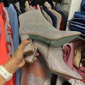 Betsey Johnson Rhinestone Booties